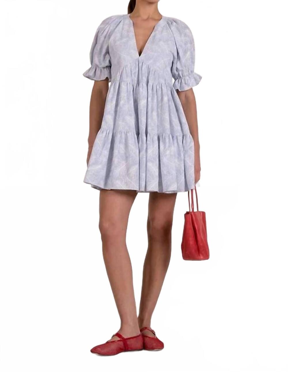 NEW ELAN sweetwater mini dress in blue